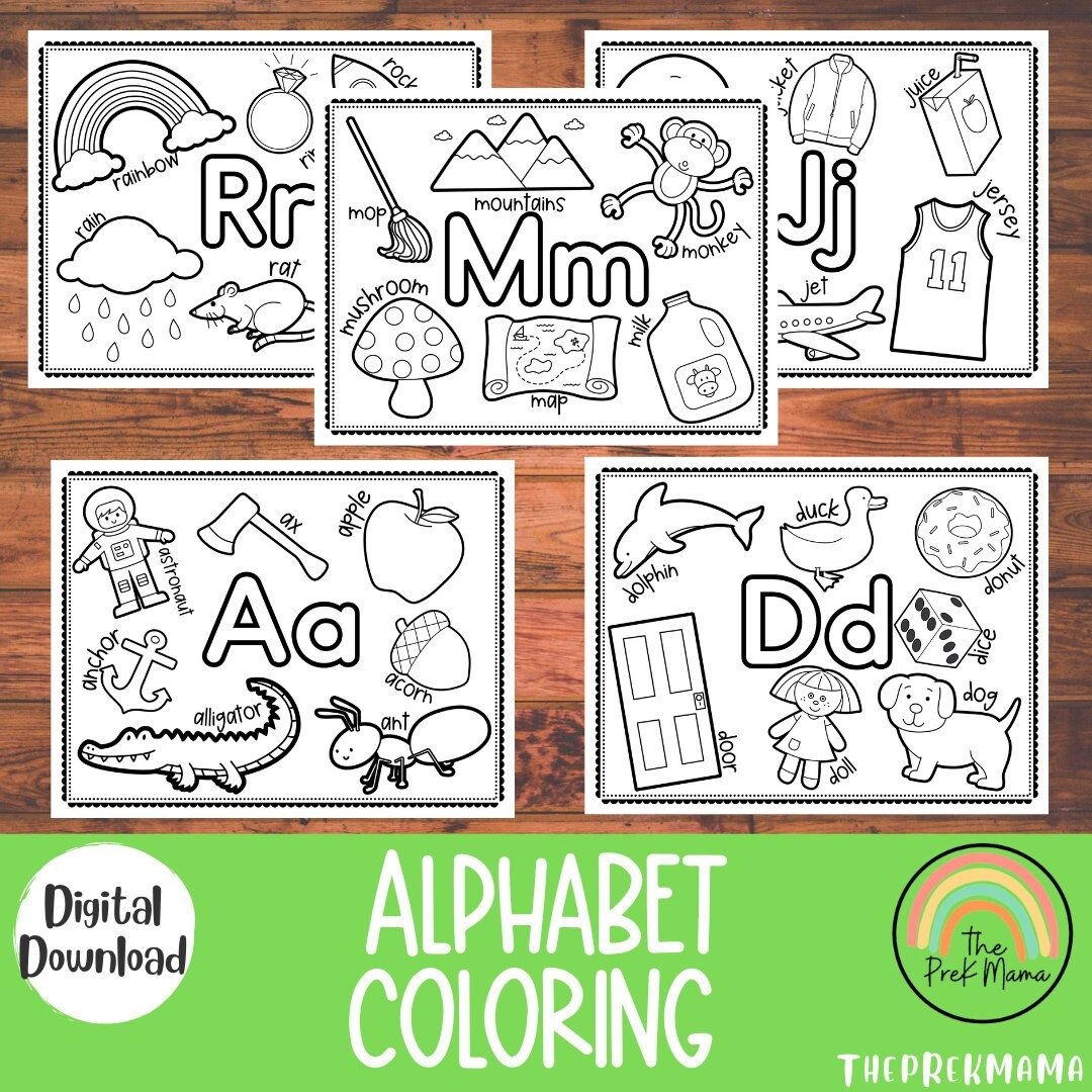 Alphabet Coloring Pages Preschool Coloring Pages Preschool Activity 