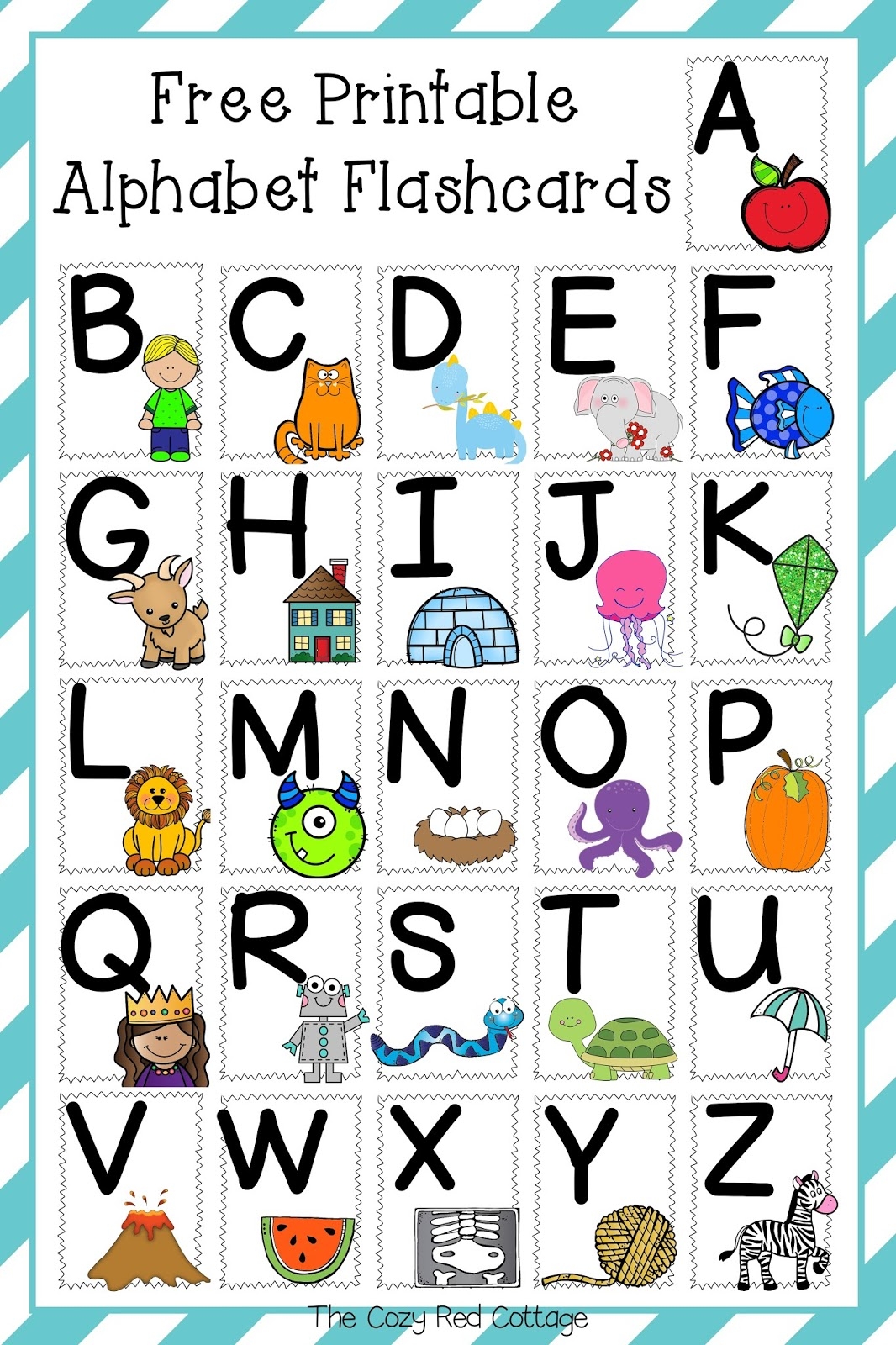 Alphabet Free Printable Flash Cards Printable Templates