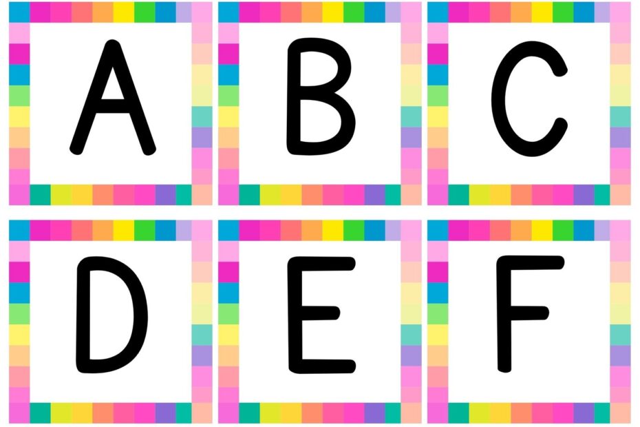 Alphabet Letter Cards Free Printable Free Printables Hub