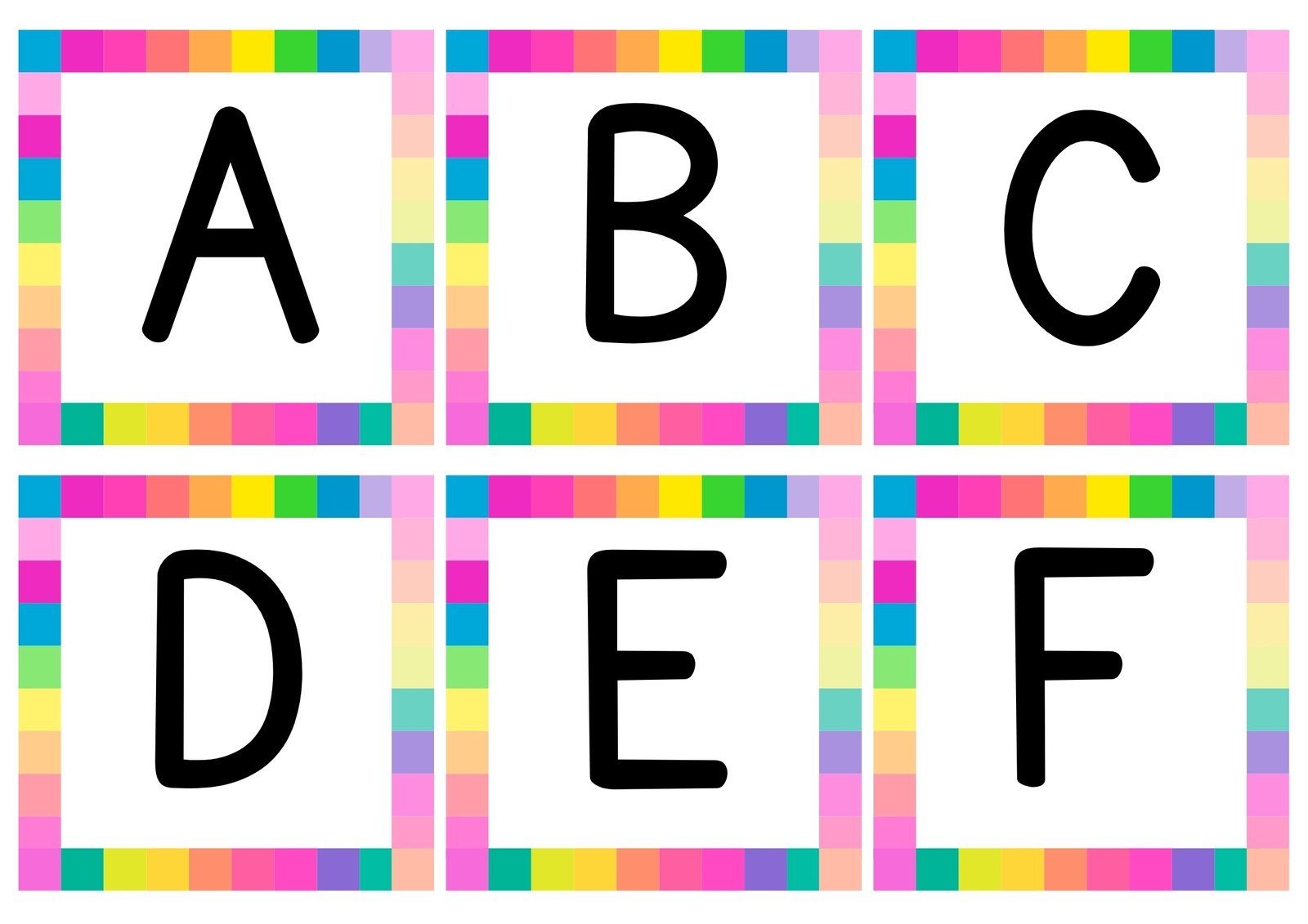 Alphabet Letter Cards Free Printable Free Printables Hub