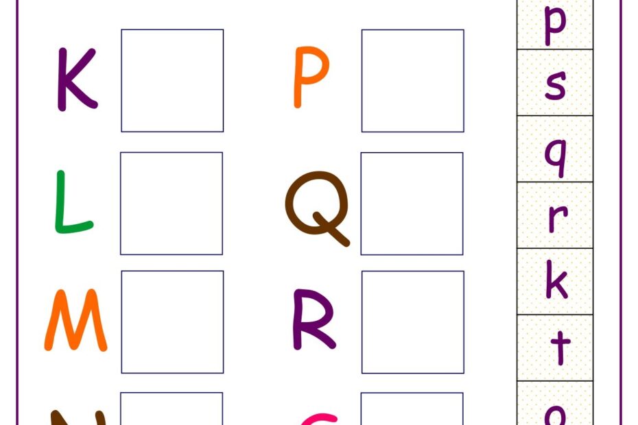 Alphabet Matching Worksheets 13 Free PDF Printables Printablee