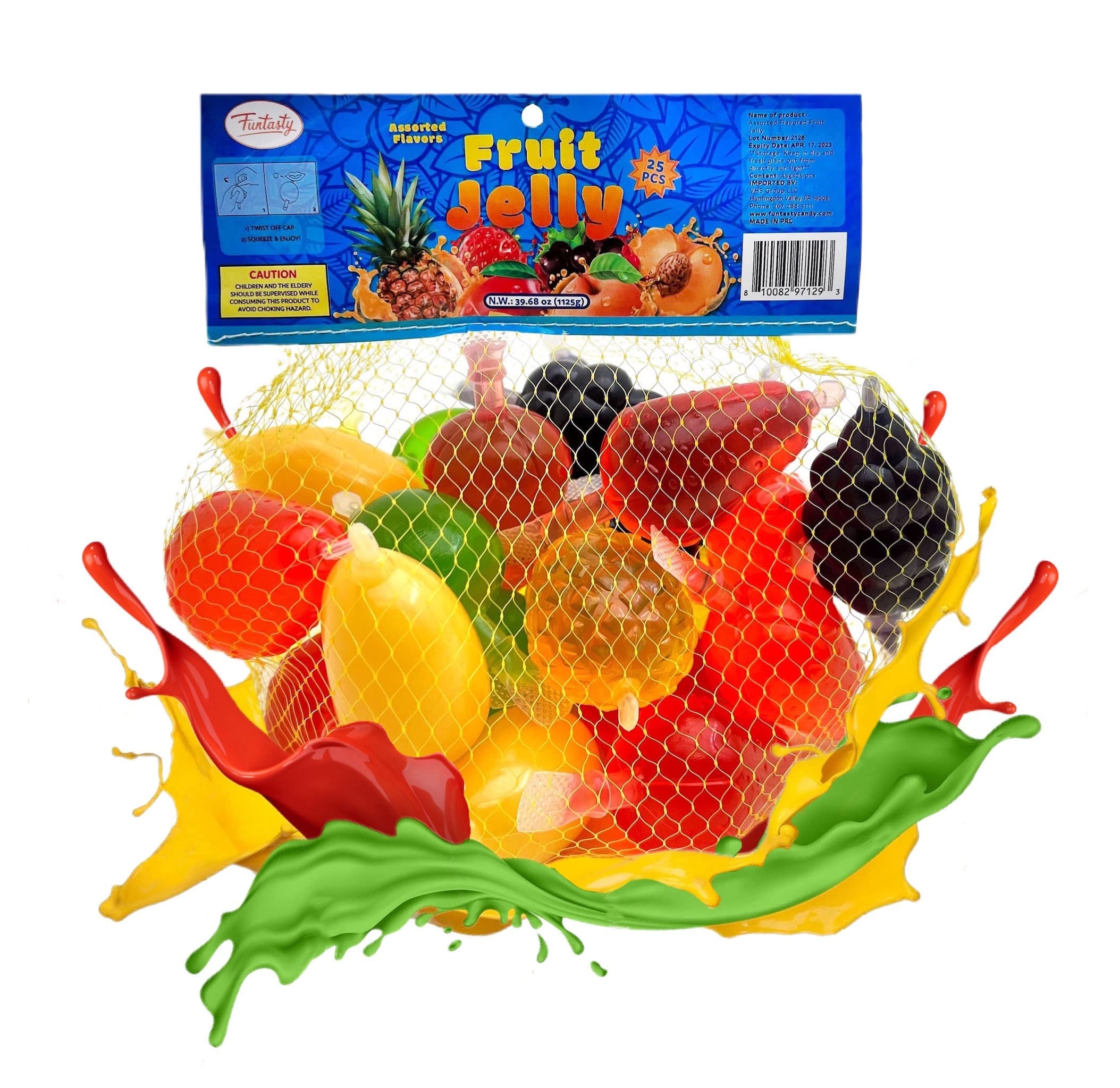 Amazon Funtasty Squeezable Fruit Jellies Candy 25 Count 