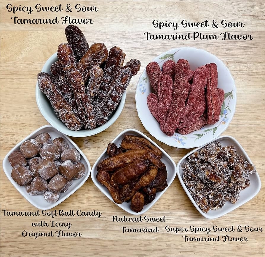 Amazon Seedless Fresh Dried Real Fruit Tamarind See Chom Phoo Little Sour And Sweet Small Pieces 150 G 5 29 Oz 