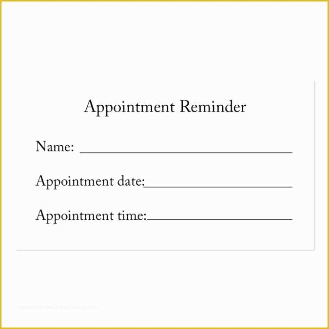 Appointment Reminders Templates