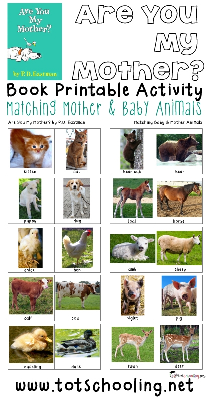 Are You My Mother Activities Printables