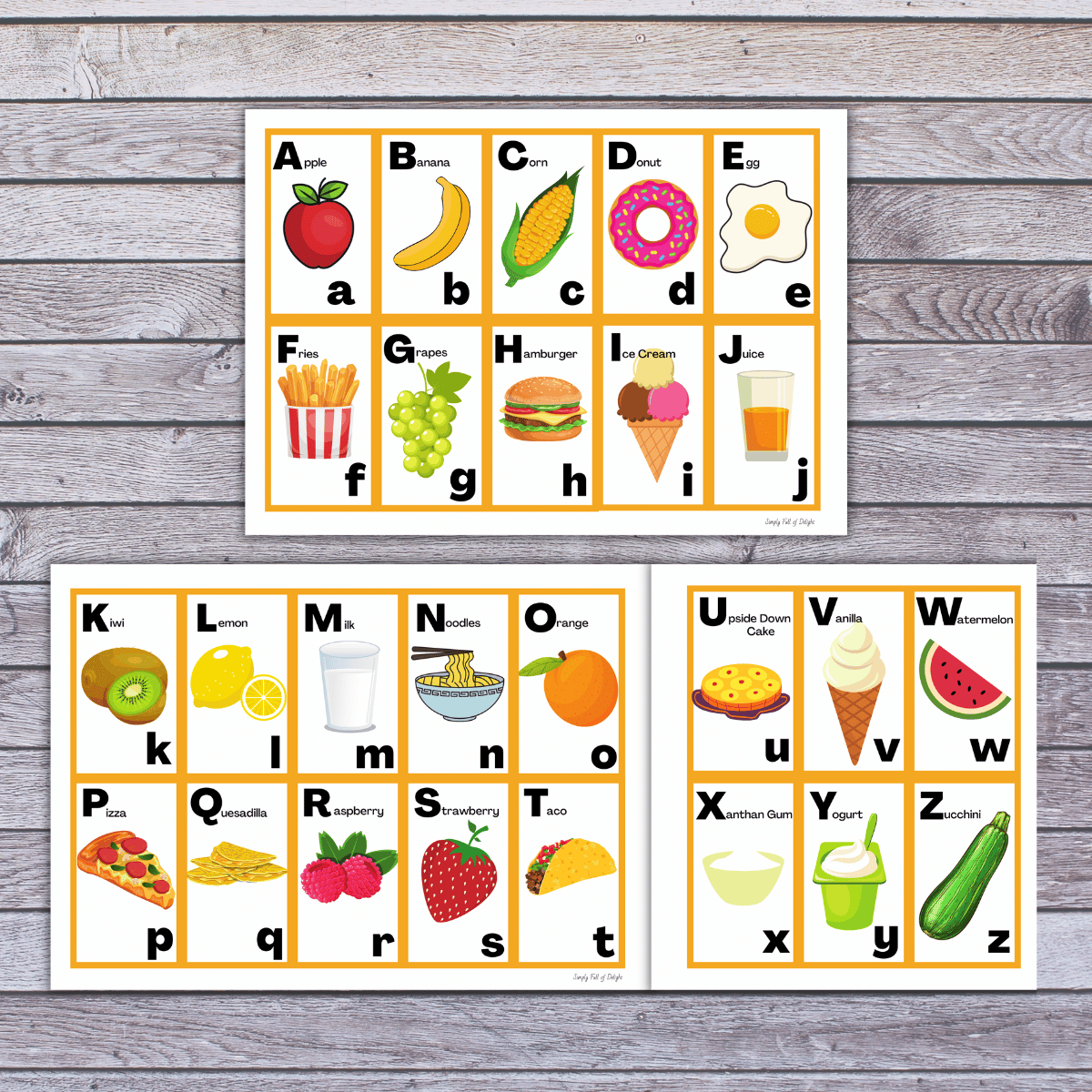 free printable alphabet flash cards template