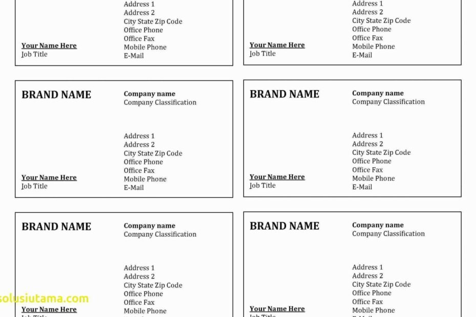 Avery Business Card Template Front And Back Cards Design Templates