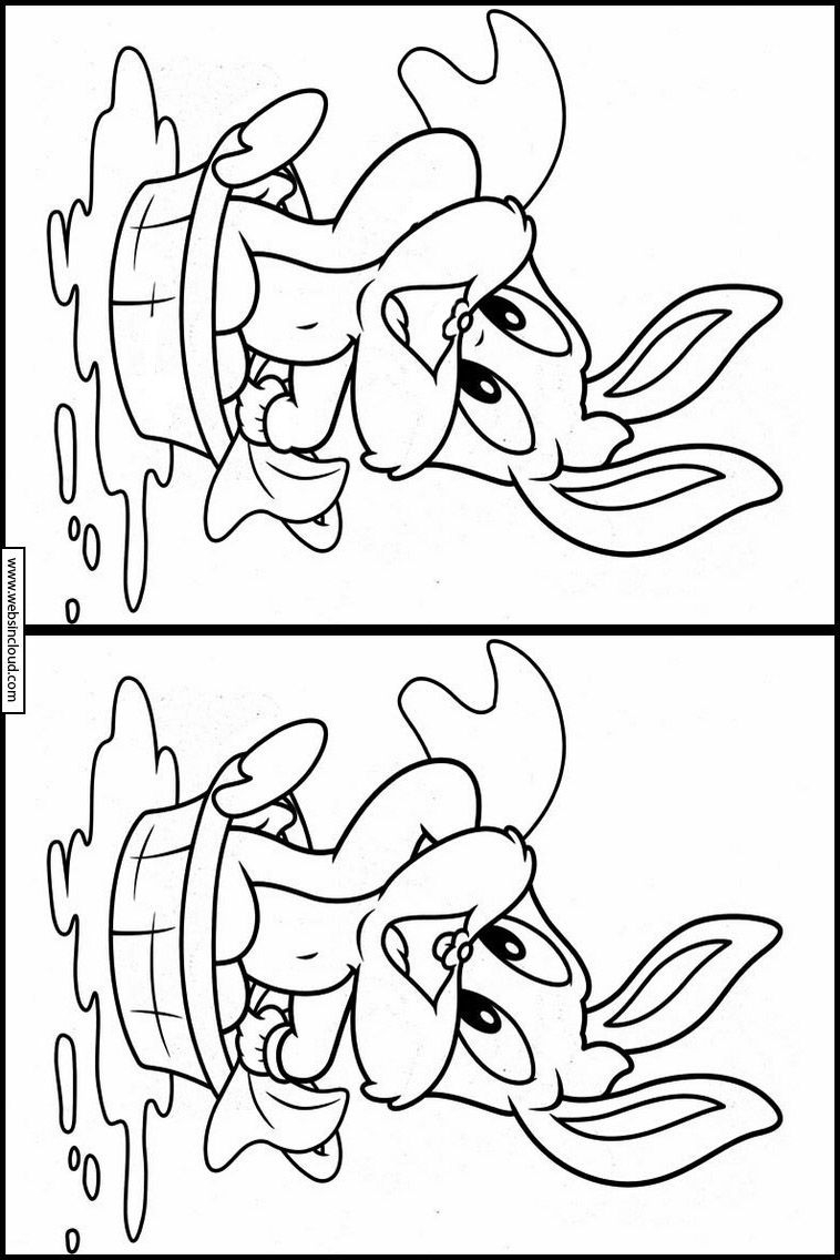 Baby Looney Tunes 9 Printable Find The Differences Activities For Kids 