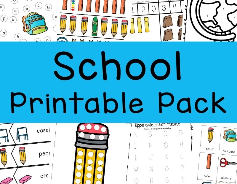 Back To School Printables