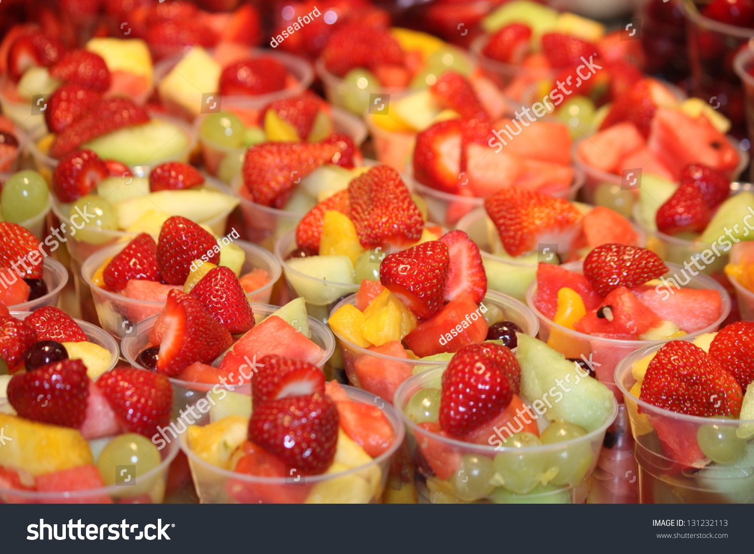 Background Display Fresh Fruit Salad Desserts Stock Photo 131232113 Shutterstock