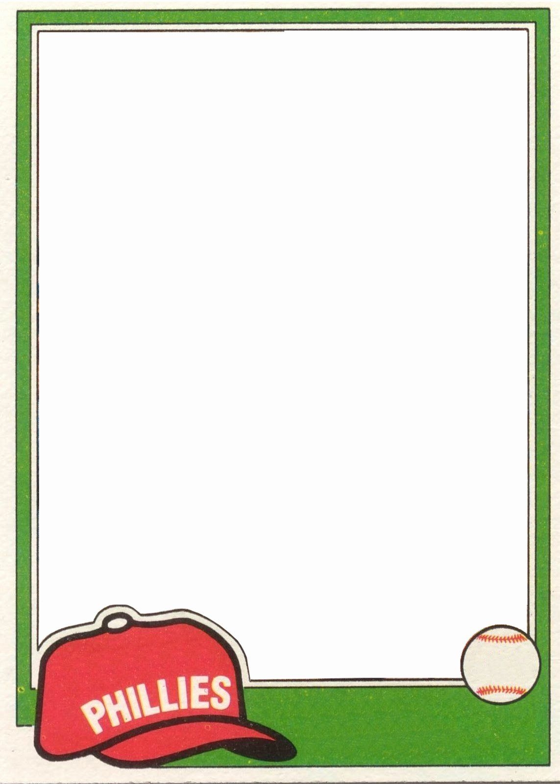 free printable baseball card templates