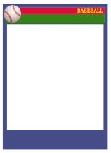 Baseball Card Templates Free Blank Printable Customize