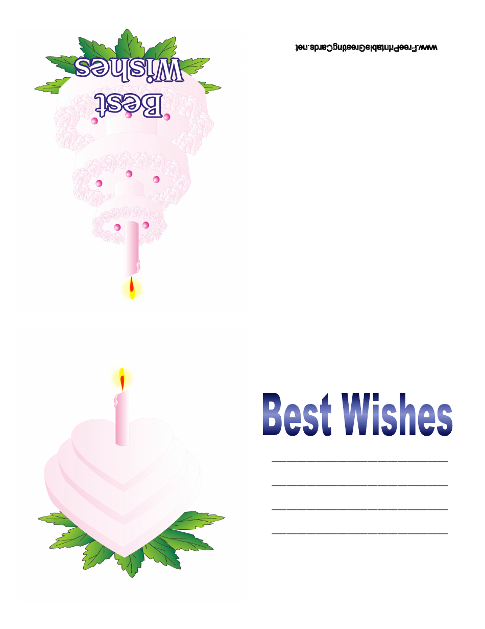 free printable best wishes card template