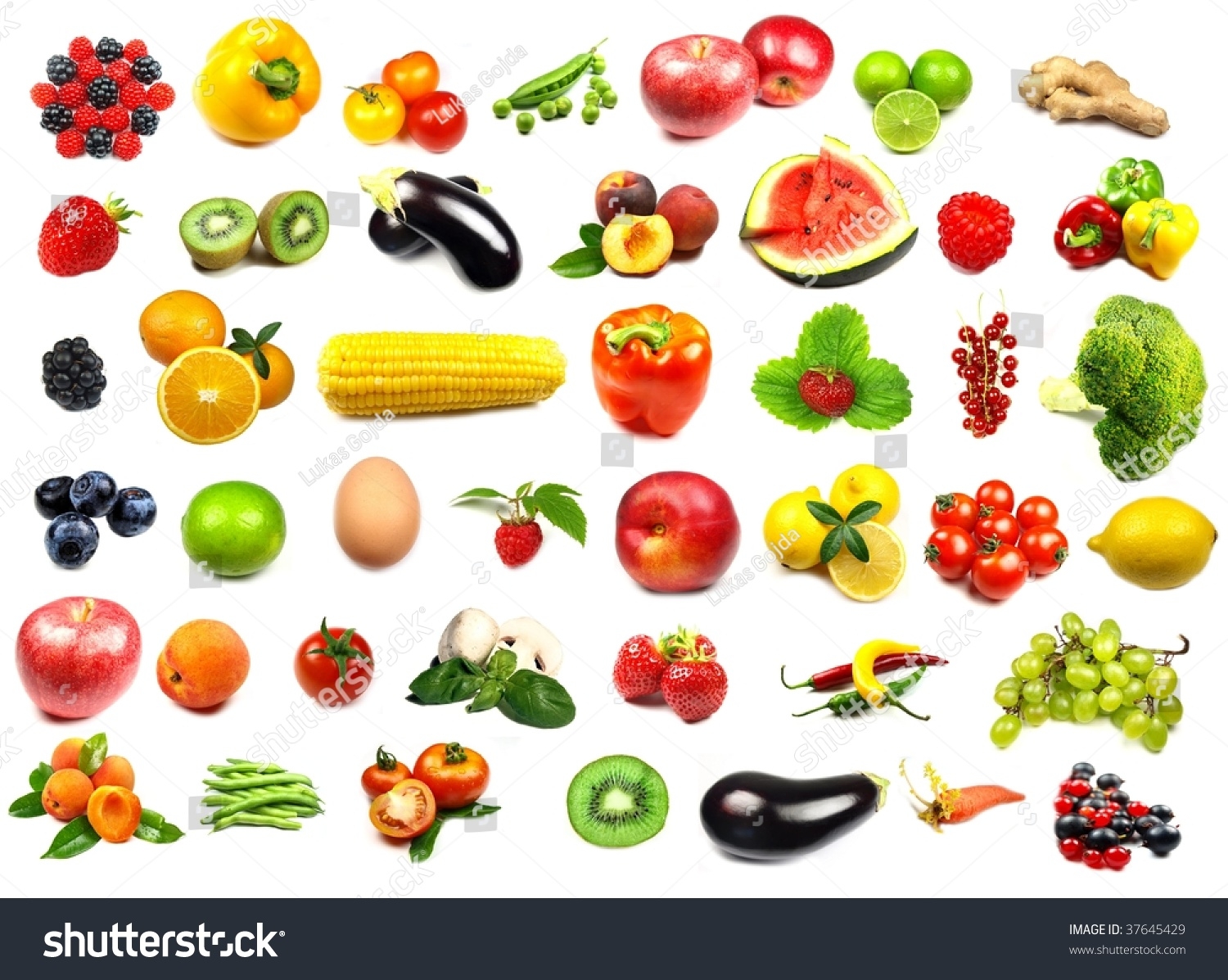 Big Fruits Vegetables Collection Stock Photo 37645429 Shutterstock