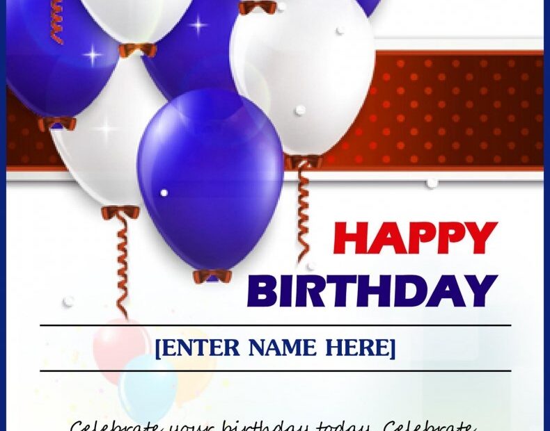 Birthday Card Microsoft Word Template