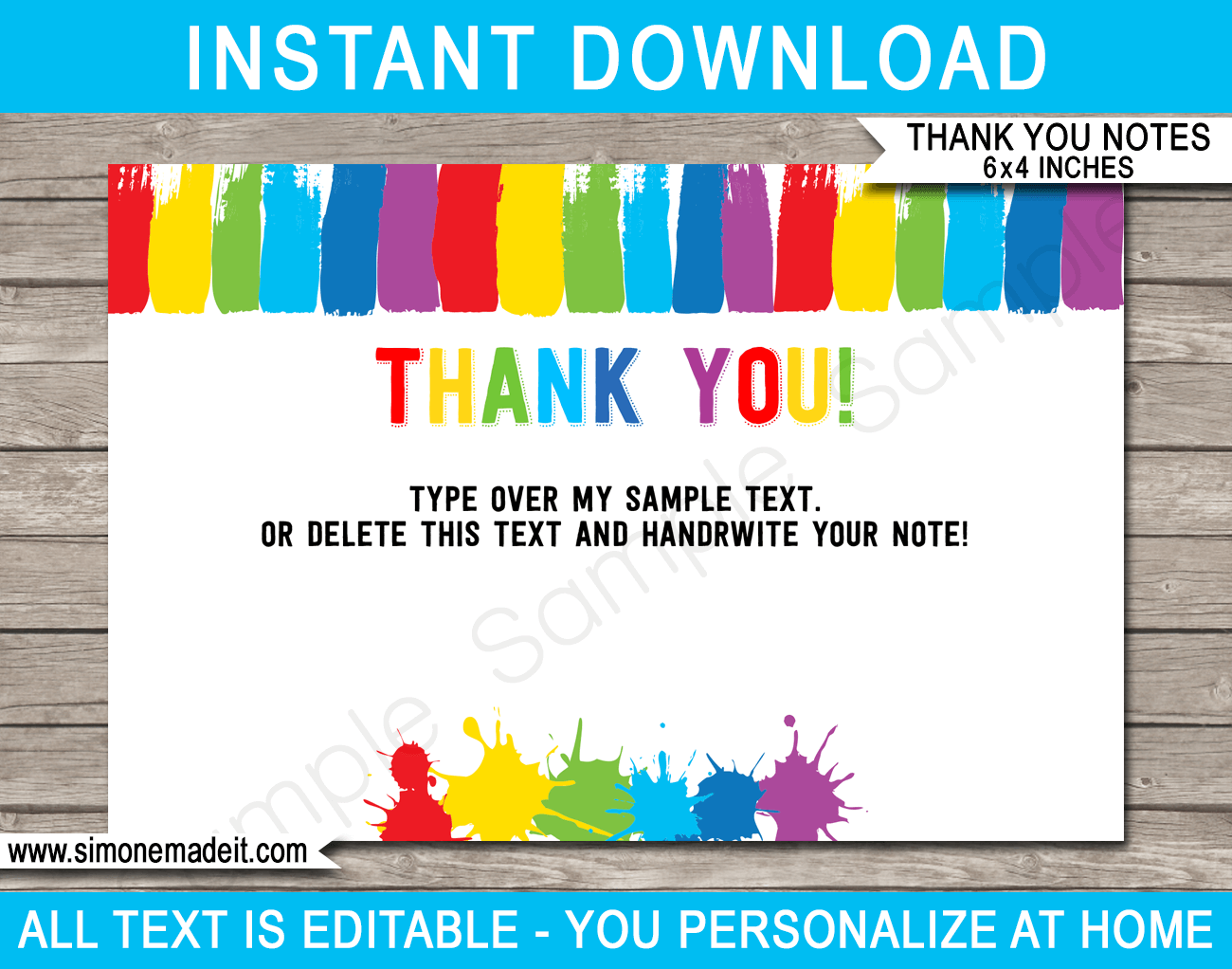 Birthday Thank You Card Template