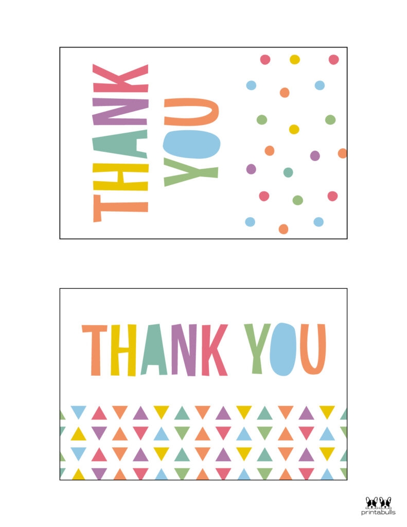 birthday thank you card printable template