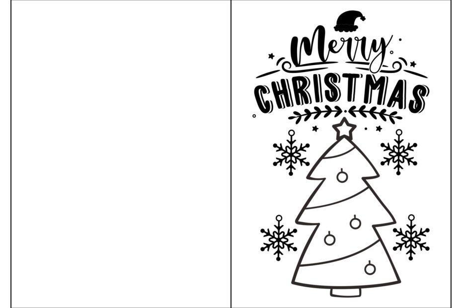 Black And White Holiday Christmas Cards 15 Free PDF Printables