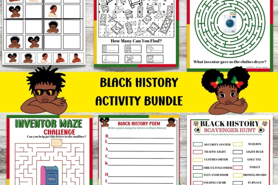 Black History Month Activities For Kids MLK Activity Printable Black