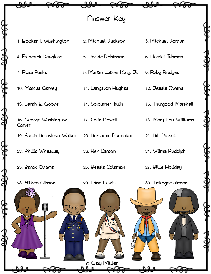 Black History Month Free Printables