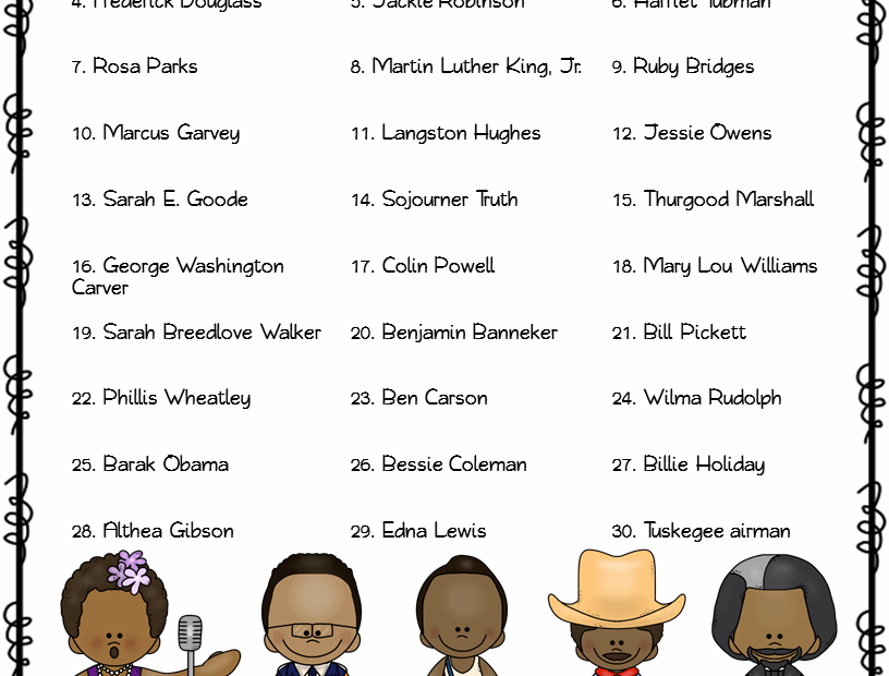 Black History Month Free Printables