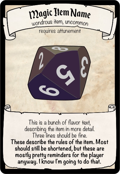 free printable magic item cards template 5e card sleeves