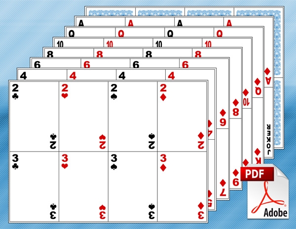 Blank Playing Card Template Make Your Own Playing Cards PDF