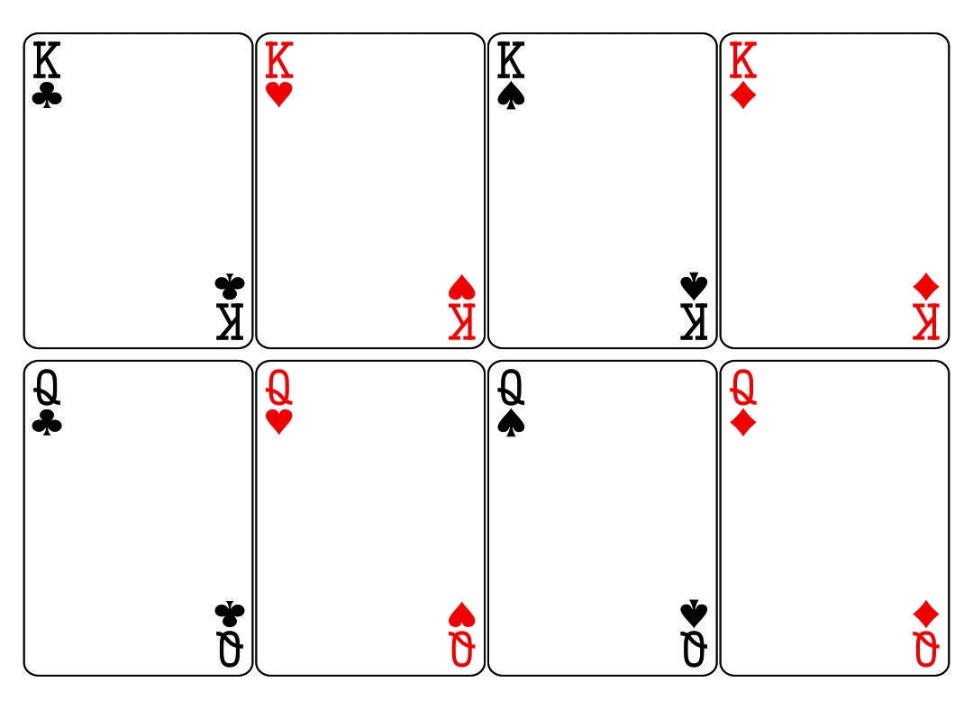 Blank Playing Card Template