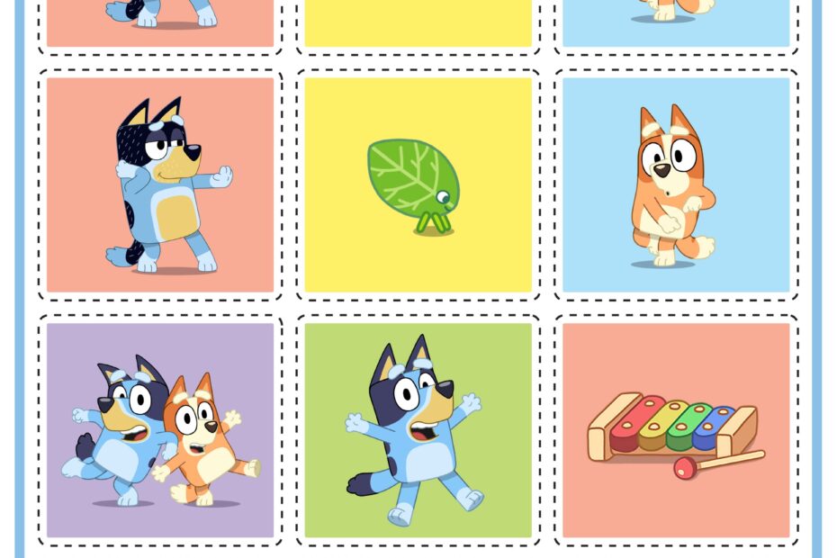 Bluey Printable Activities Free