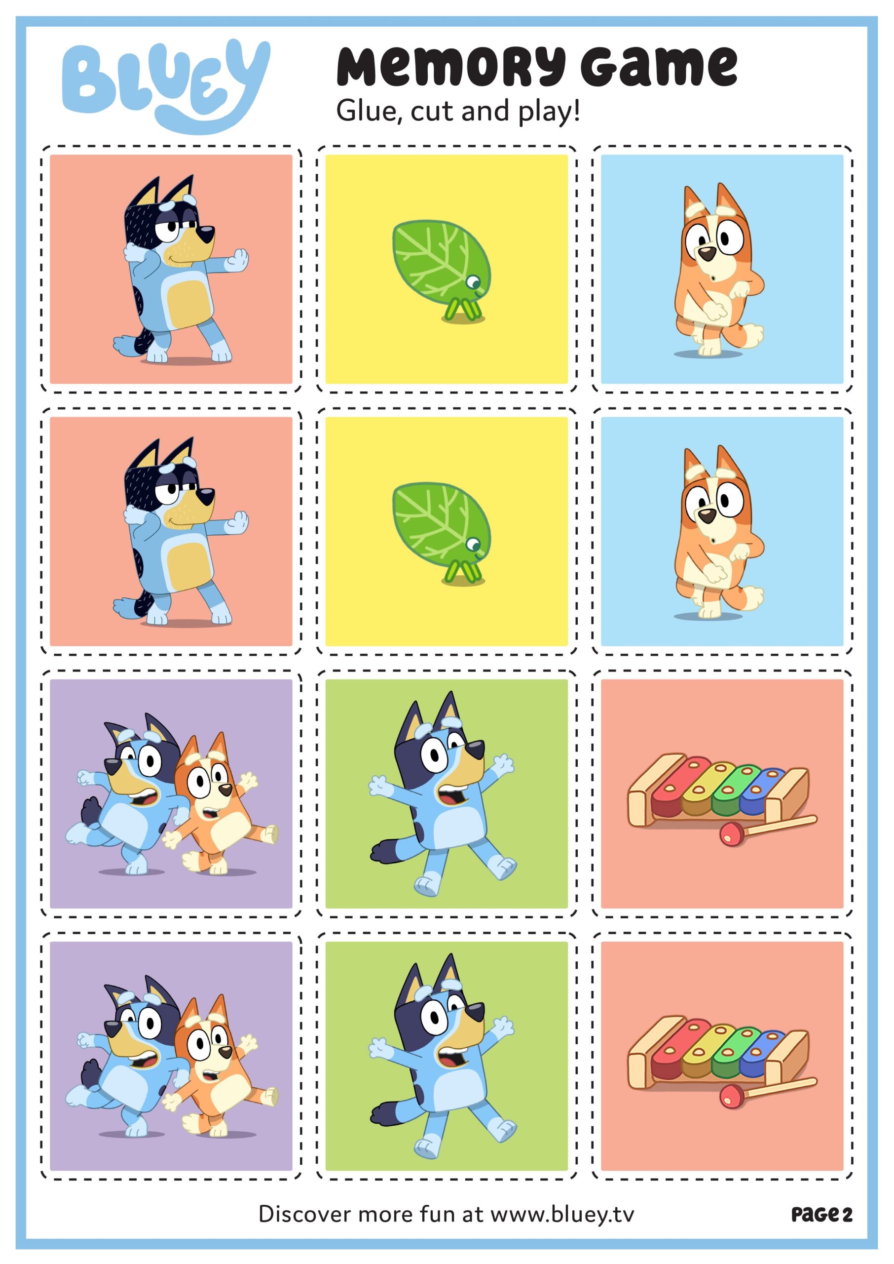 Bluey Printable Activities Free
