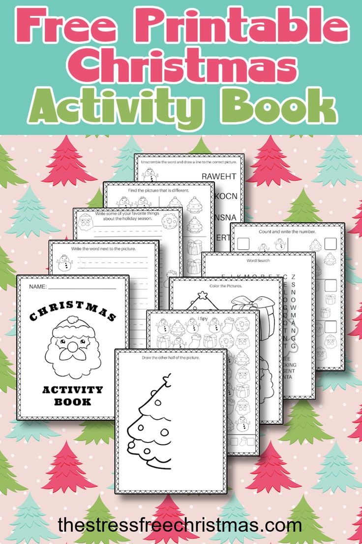 Booklet Christmas Activity Book Printable Printable Word Searches