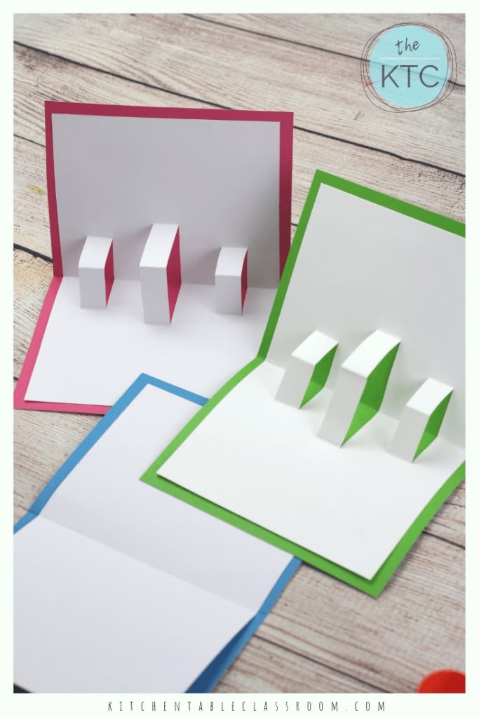 Build Your Own 3D Card With Free Pop Up Card Templates The Kitchen 