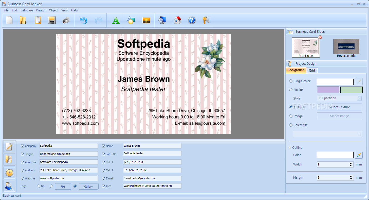 Business Card Maker Free Printable