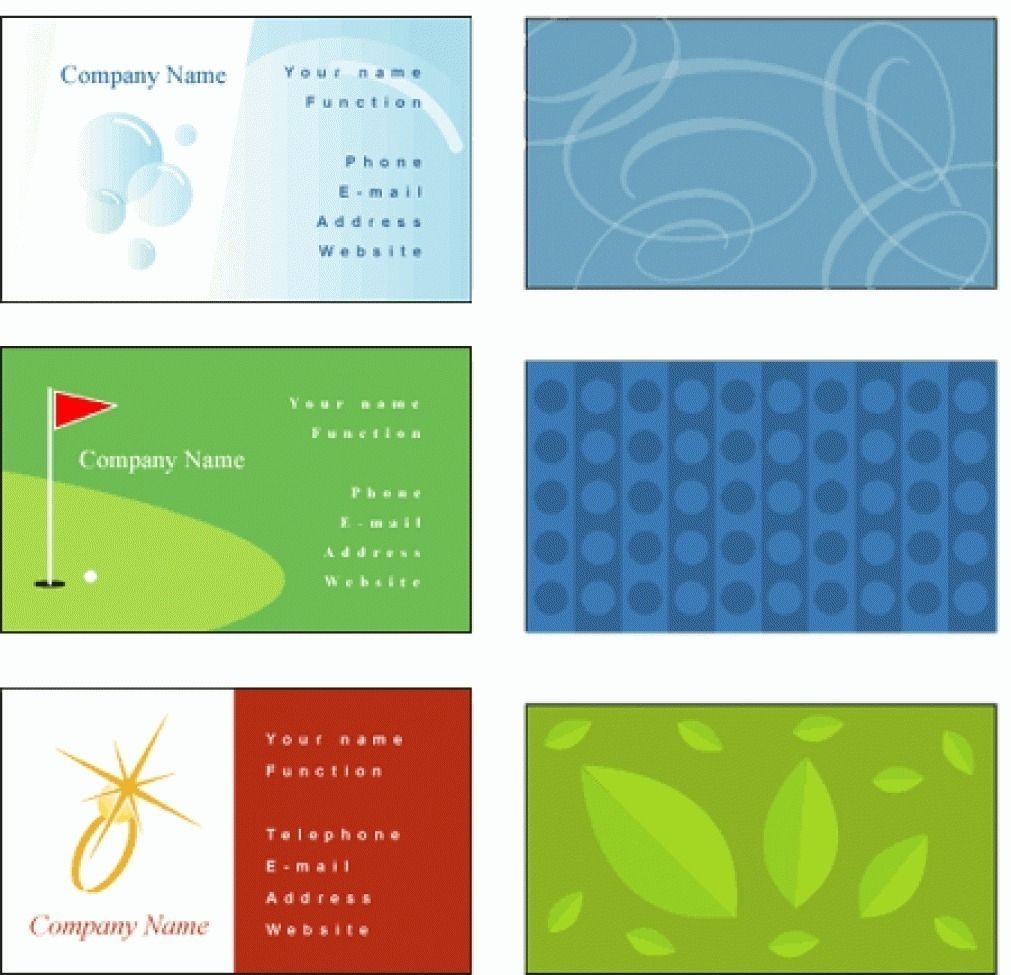 downloadable free printable business card templates