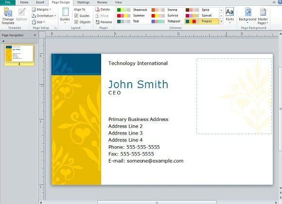 Business Card Template Publisher Free Printable Templates Your Go To 
