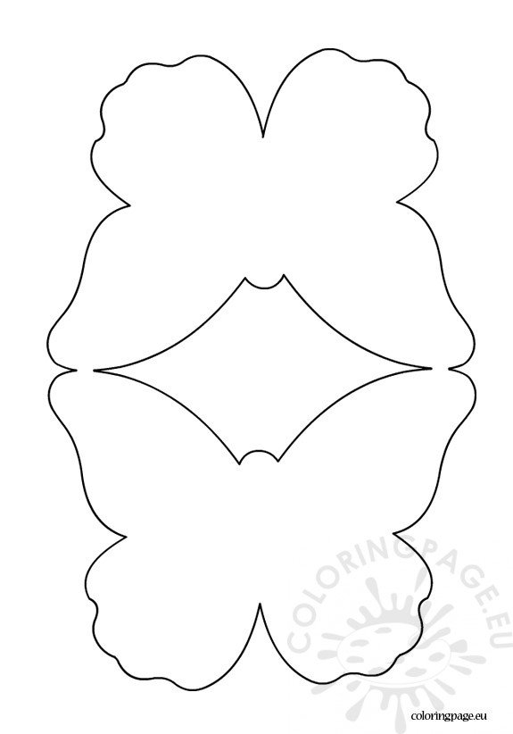 Butterfly Card Template Coloring Page