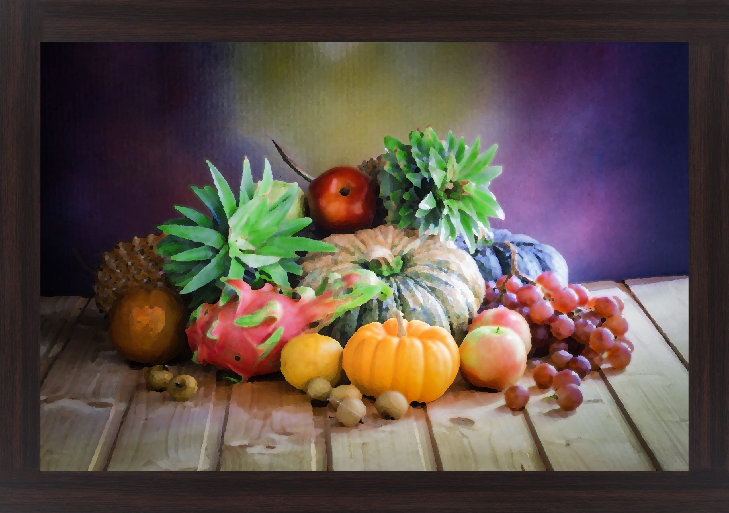 Canvas Fruit Frame For Dining Room All Home Living