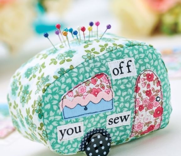 Caravan Patchwork Pincushion Suitcase Tag Templates Free Card 