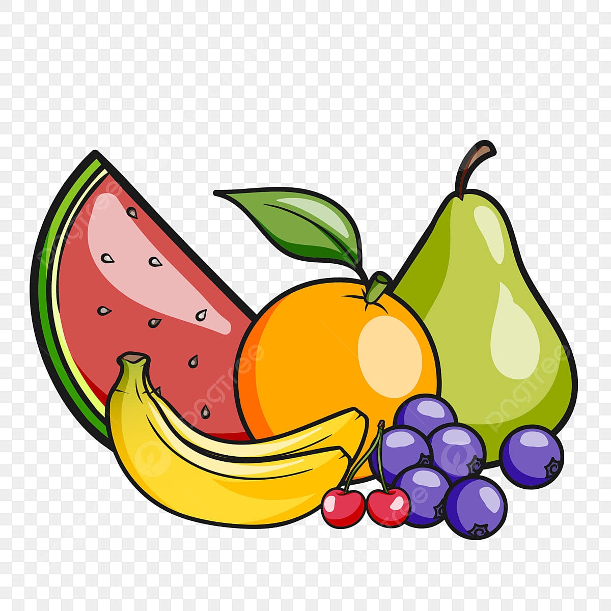 Cartoon Fruit PNG Transparent Images Free Download Vector Files Pngtree
