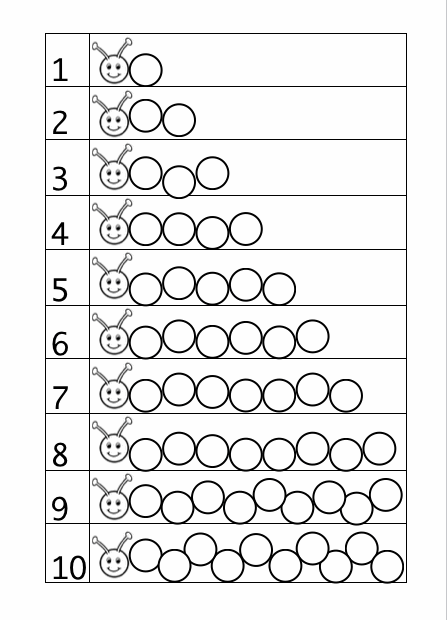 Caterpillar Counting Activity Printable