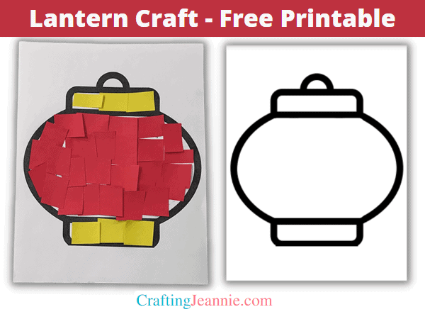 Chinese New Year Lantern Craft Free Printable Crafting Jeannie