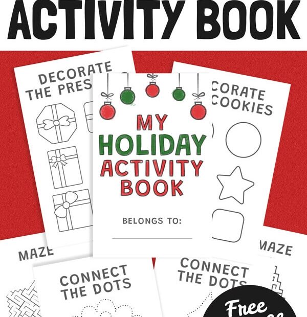Christmas Activity Book Free Printable The Printables Fairy