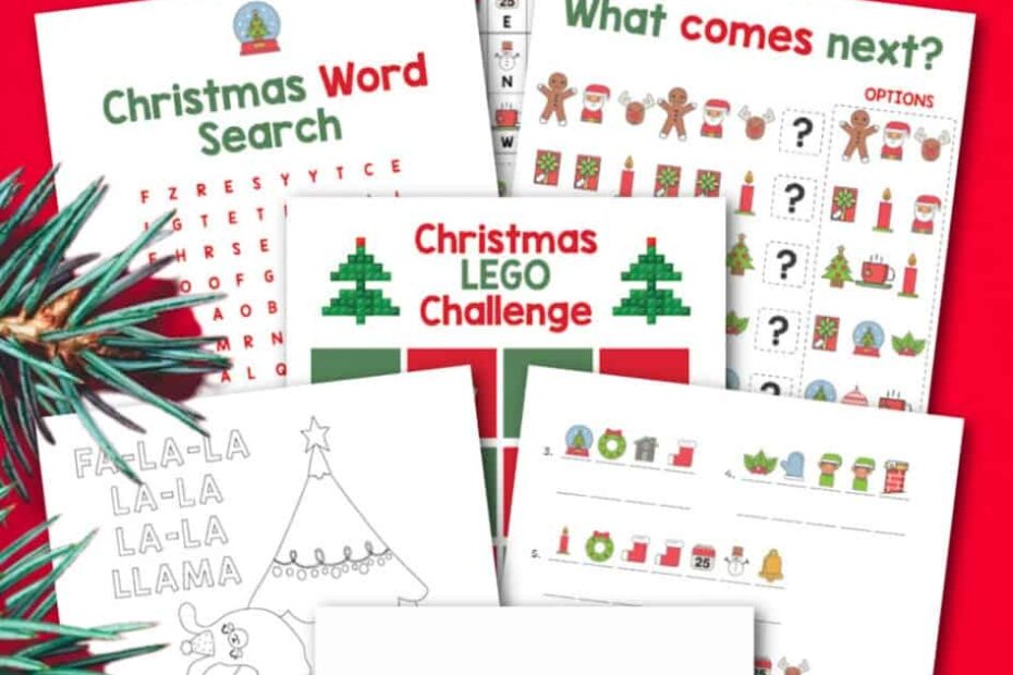 Christmas Activity Packet Christmas Printable Fun For Kids