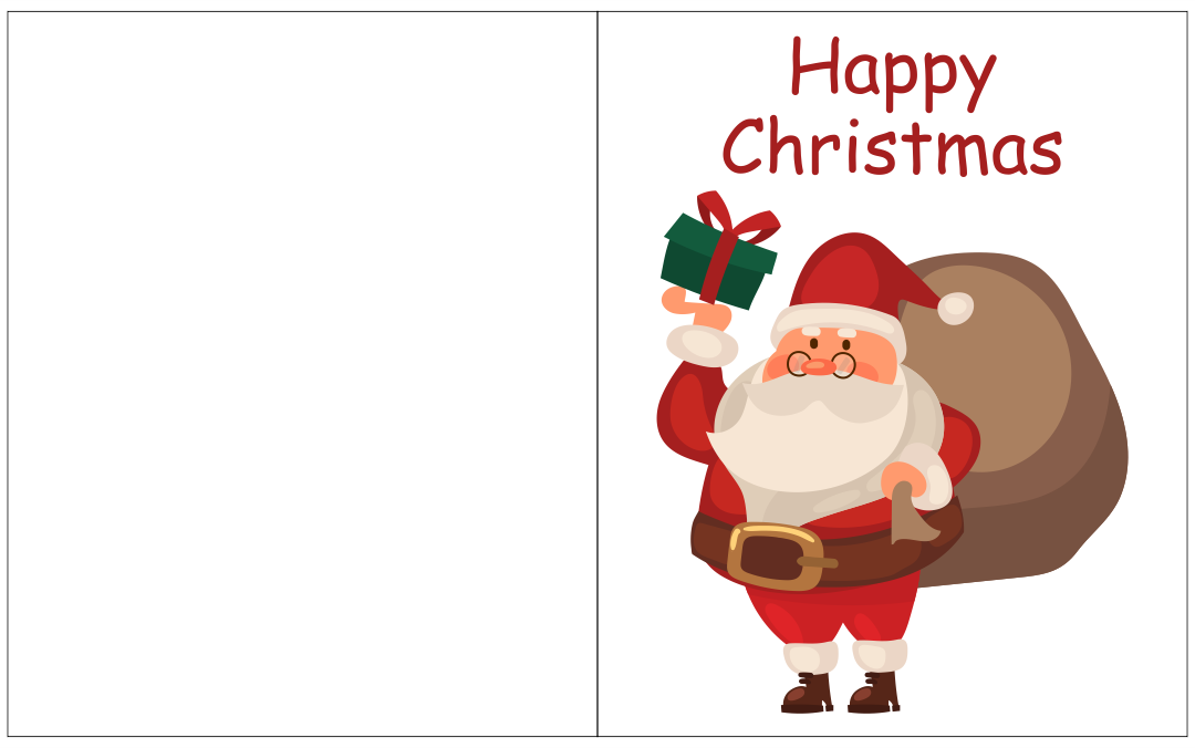 Christmas Card Templates 14 Free PDF Printables Printablee
