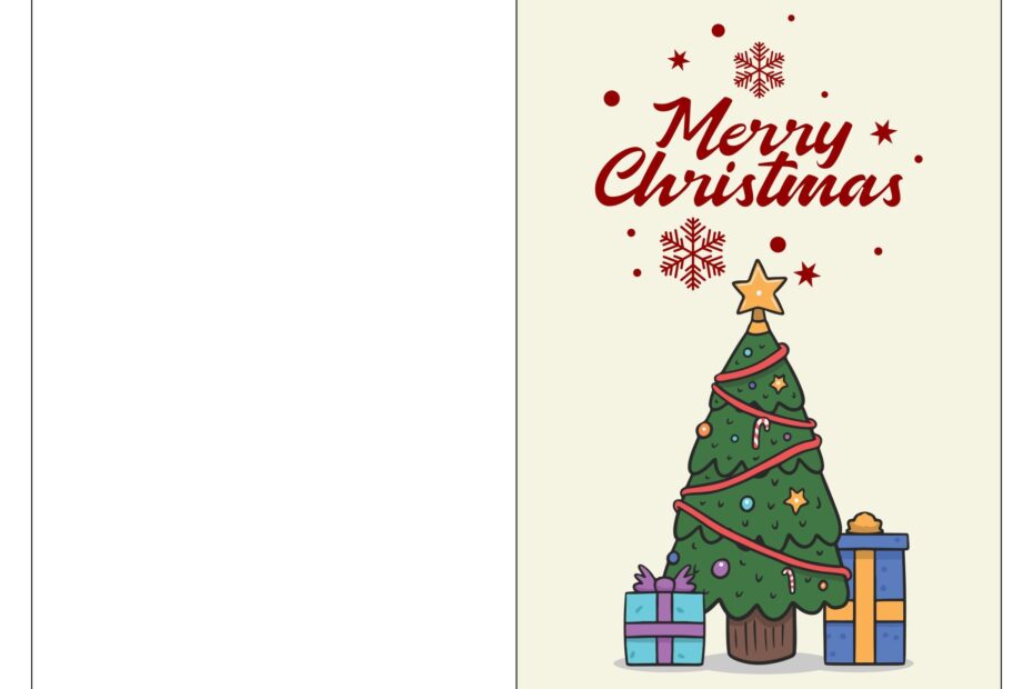 Christmas Card Templates 14 Free PDF Printables Printablee