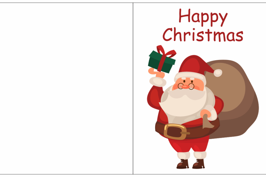 Christmas Card Templates 14 Free PDF Printables Printablee