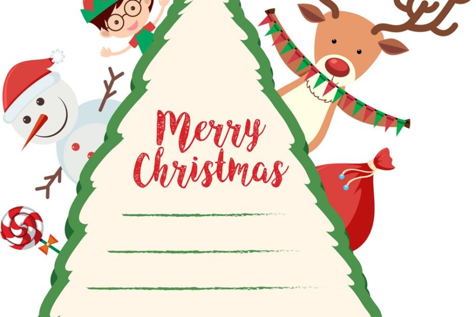 Christmas Card Templates Free Printable For Kids