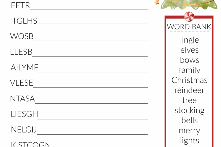 Christmas Games Activities 11 Free PDF Printables Printablee