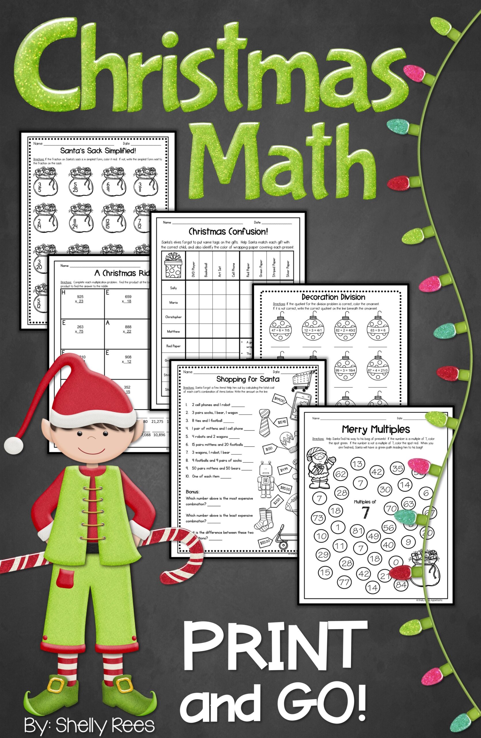 Christmas Math Worksheets Christmas Math Christmas Math Worksheets Math