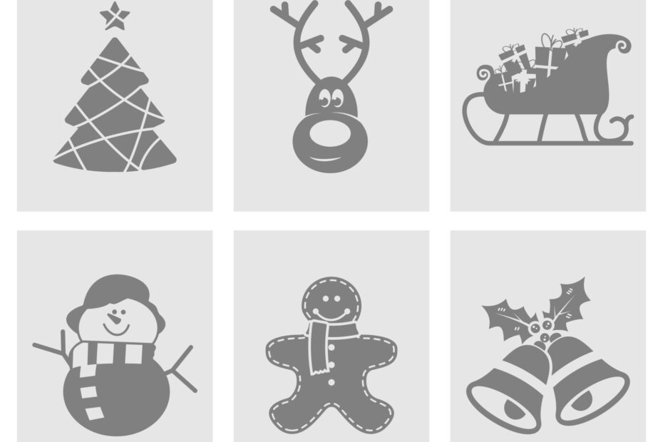 Christmas Stencil Templates 10 Free PDF Printables Printablee